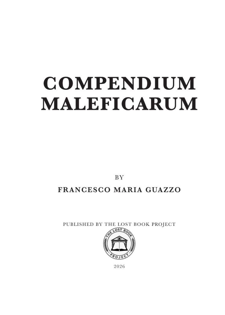 Compendium Maleficarum by Francesco Maria Guazzo