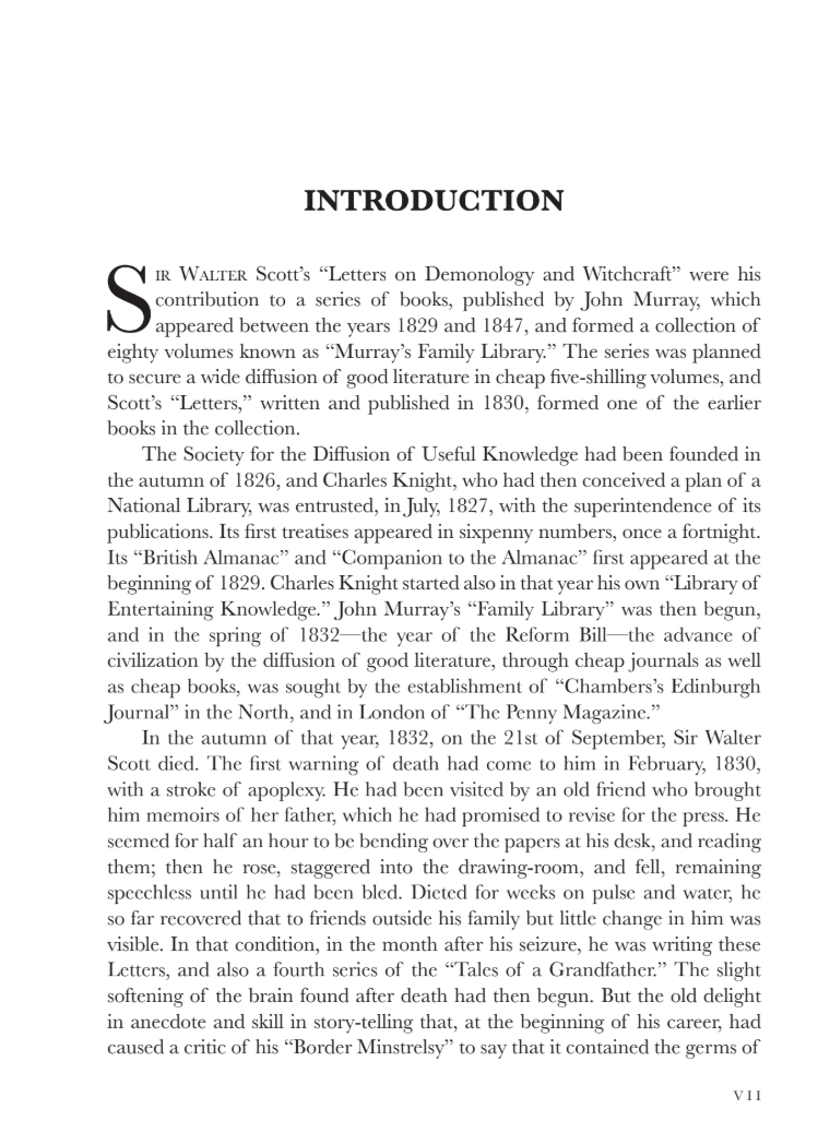 Letters on Demonology and Witchcraft by Sir Walter Scott