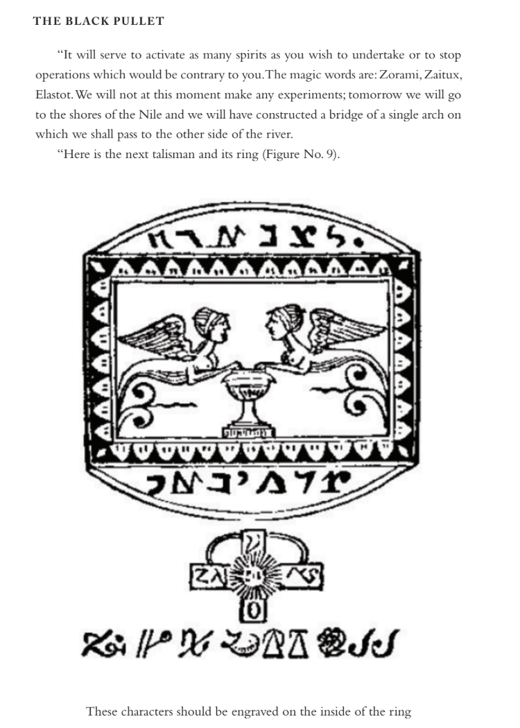 The Black Pullet: The Science of Magical Talismans and Rings
