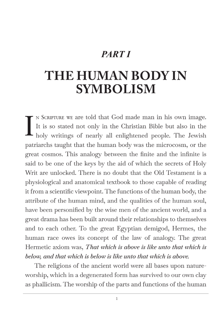 The Occult Anatomy of Man by Manly P. Hall