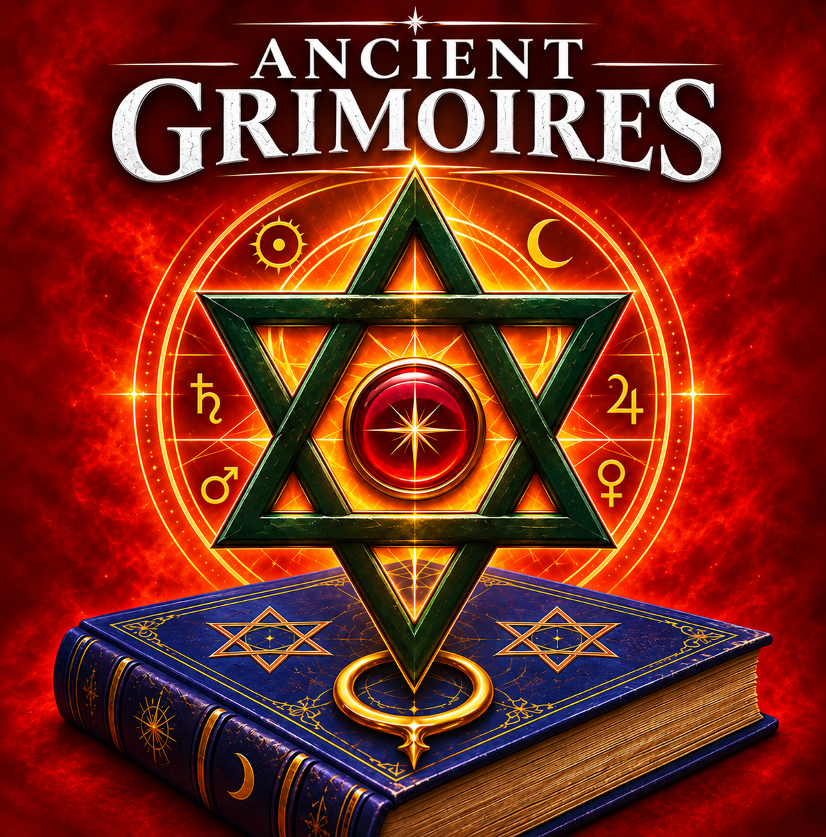 A Collection of 50 Ancient Magic Grimoires