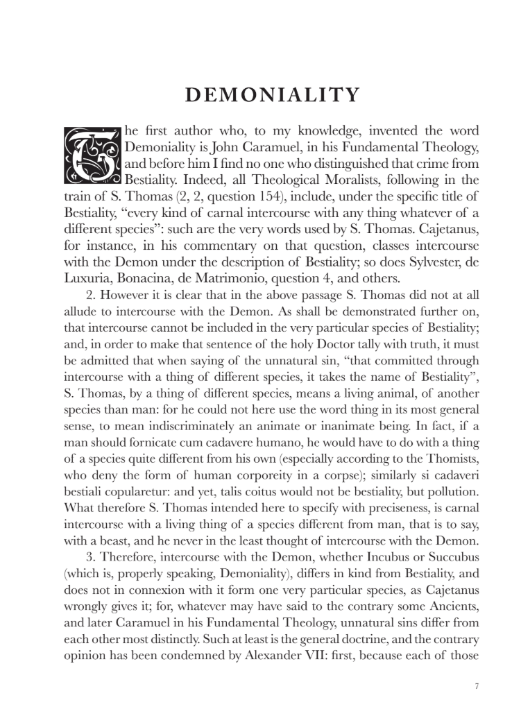 Demoniality; or, Incubi and Succubi