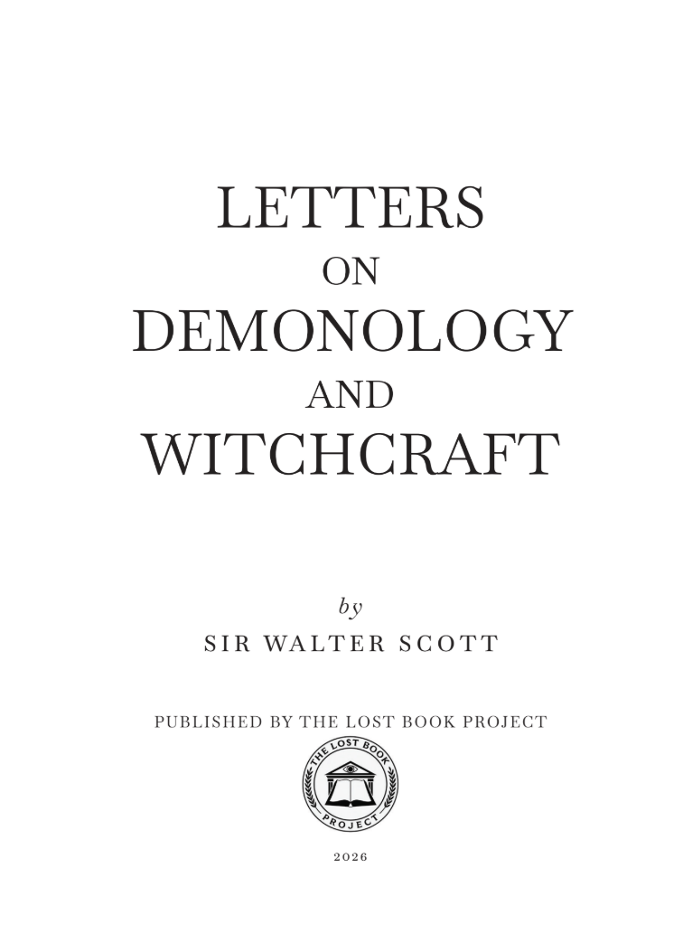 Letters on Demonology and Witchcraft by Sir Walter Scott
