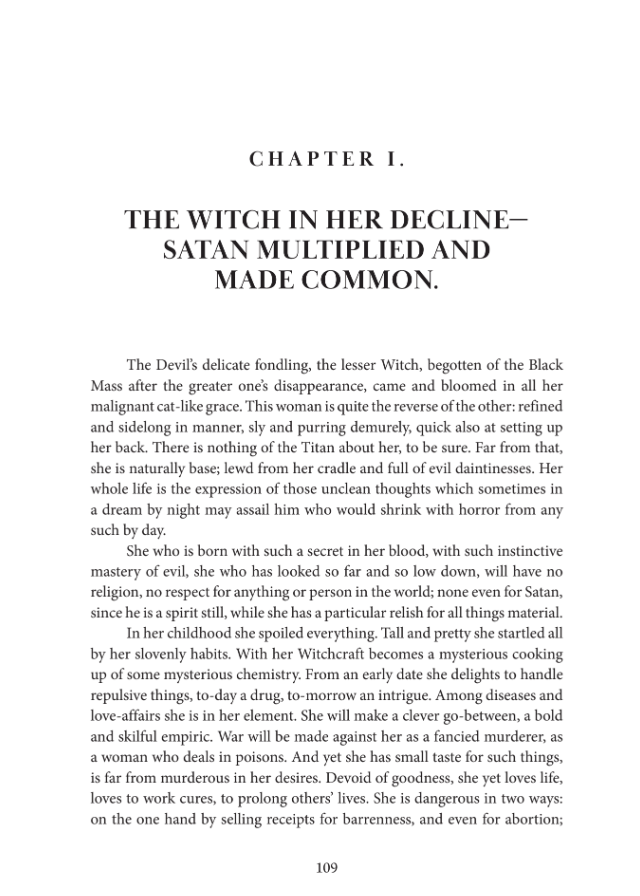Satanism and Witchcraft by Jules Michelet