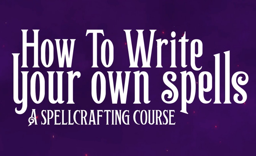 Button Writing Spells How To Write Your Own Spells - An Original Spellcrafting Course – The ...