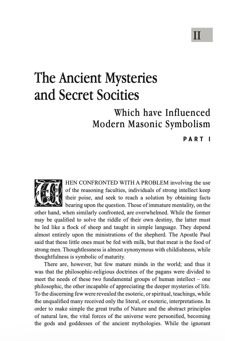 The Secret Teachings of All Ages by Manly P. Hall