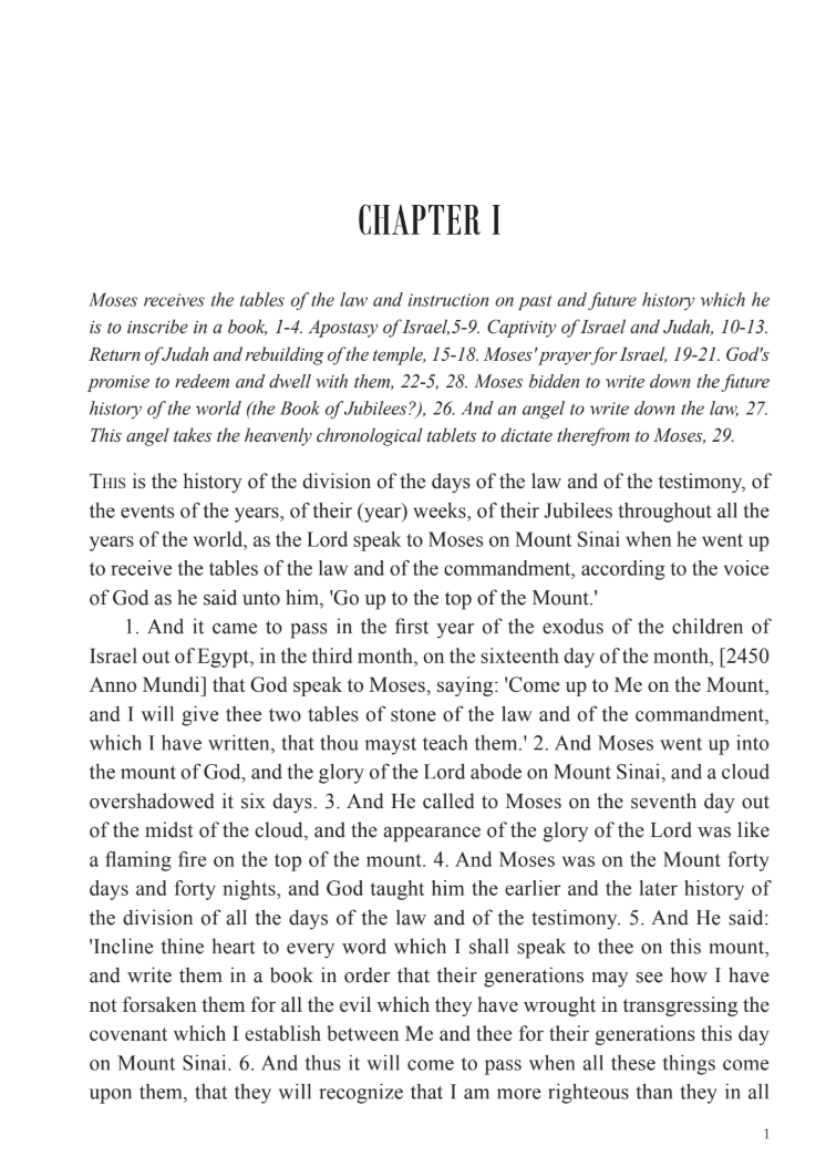 The Book of Jubilees by R.H. Charles