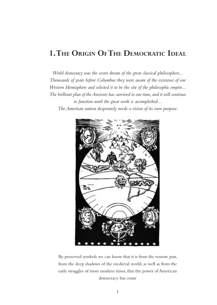 The Secret Destiny of America by Manly P. Hall