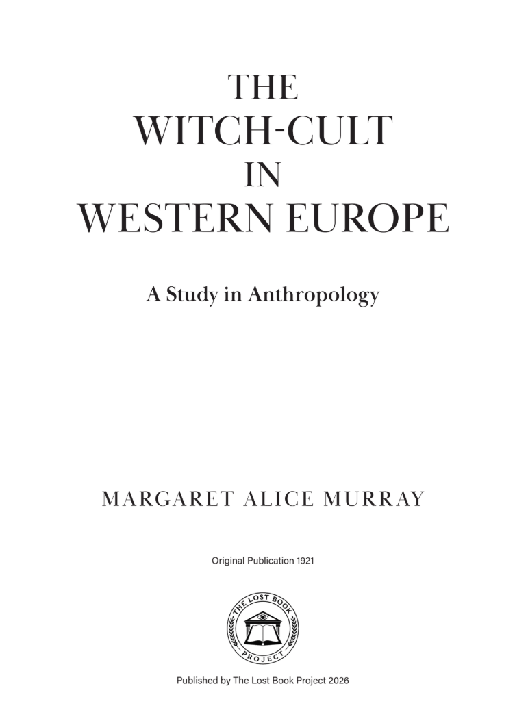 The Witch Cult in Western Europe