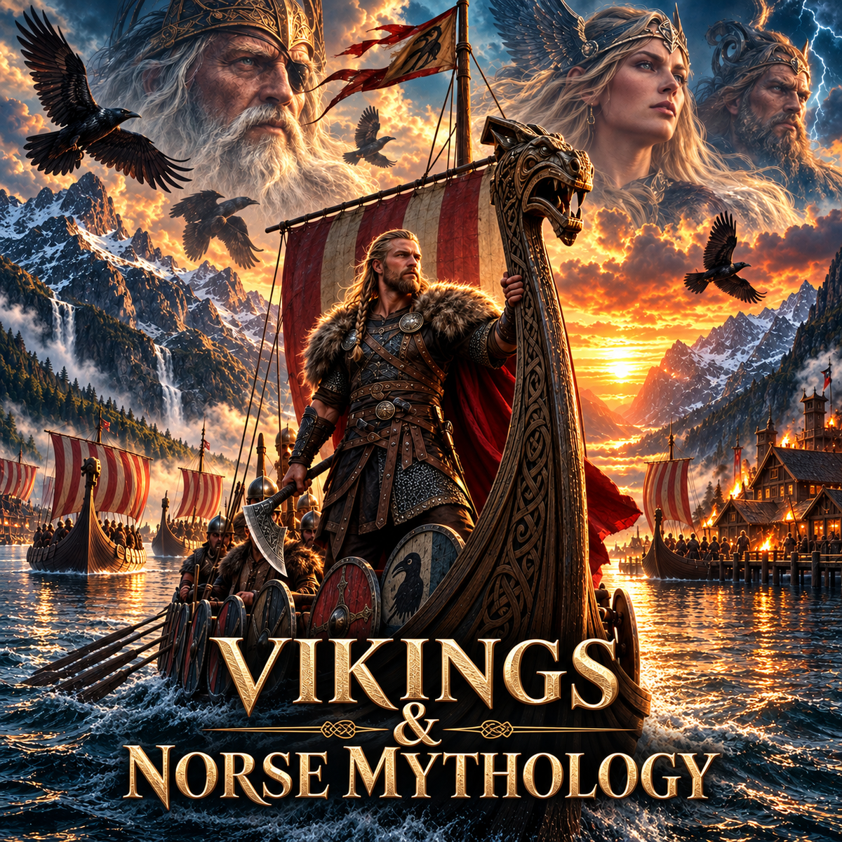 The Vikings & Norse Mythology Book Collection - 42 Titles